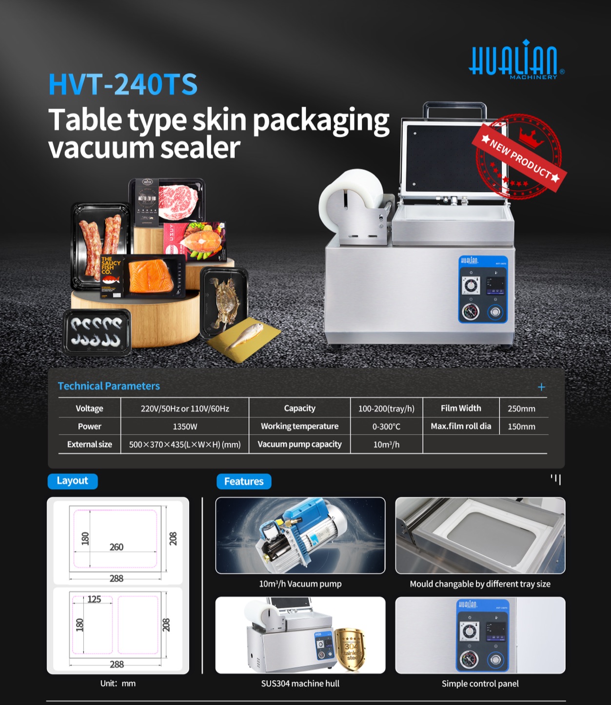 Skin Vacuum packaging machine
