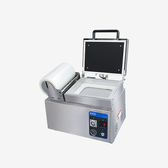 Hualian Table Meat Map Tray Sealers Vacuum Film Skin Thermoforming Packaging Sealing Machine HVT-240TS