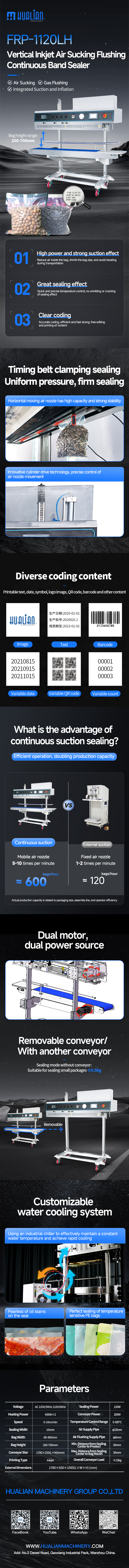 Vertical Continuous Band Sealer Vertical Continuous Band Sealer