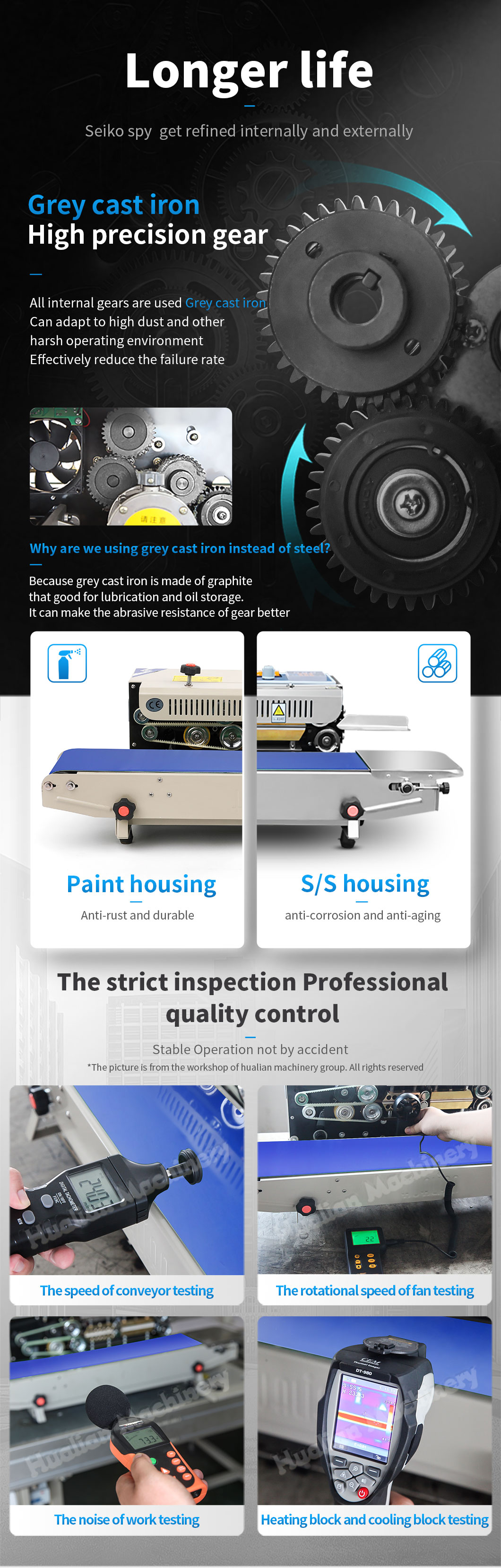 Plastic bag continuous band sealer Plastic bag continuous band sealer