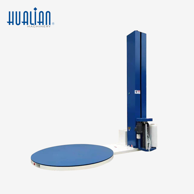 Hualian Plastic Luggage Pallet Shrink Wrap Wrapping Wrapper Stretch Film Packing Machine HL-1650 