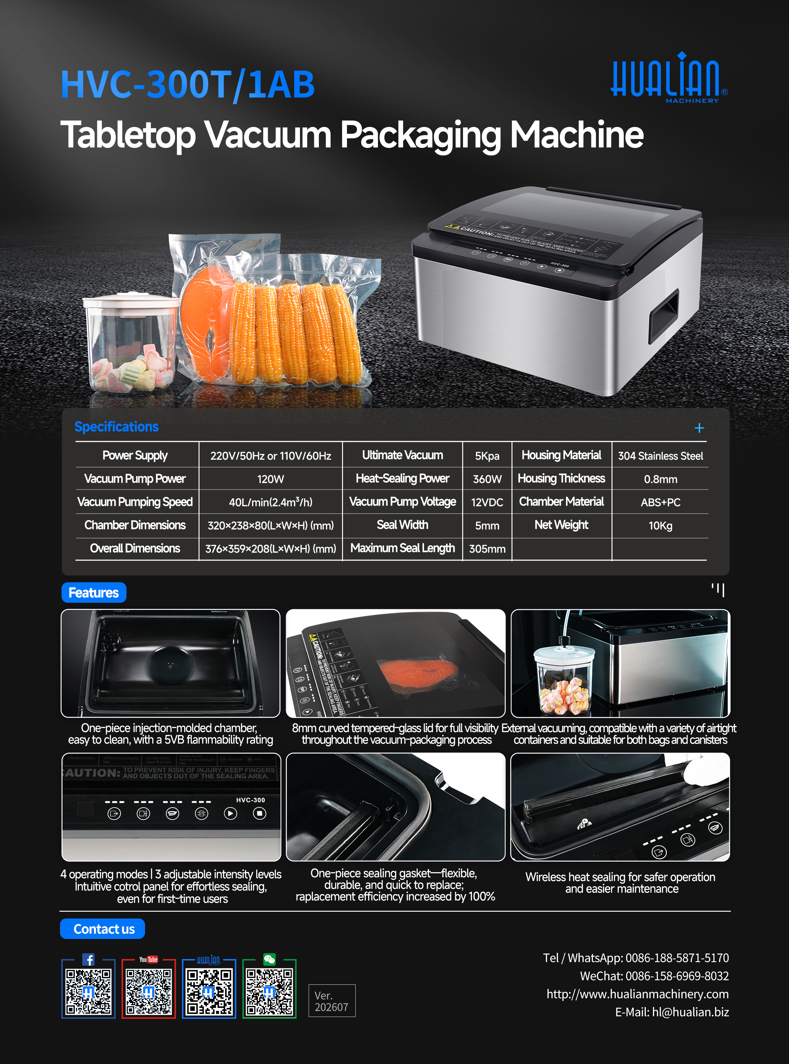 HVC-300T∕1AB chamber vacuum sealer machine HVC-300T∕1AB chamber vacuum sealer machine