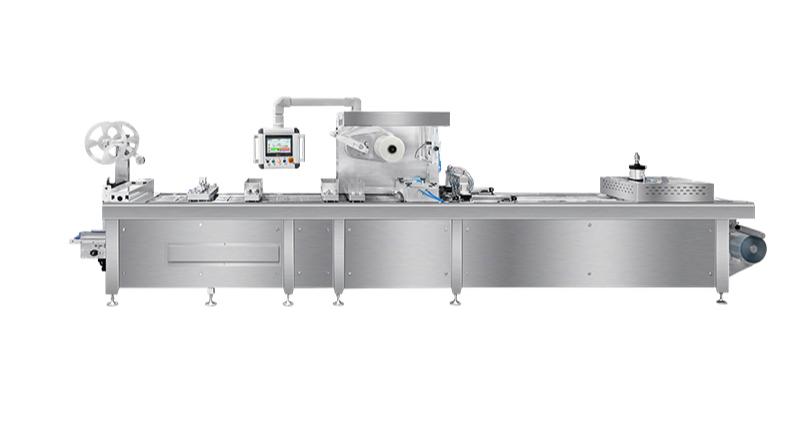 thermoforming packaging machine for meat