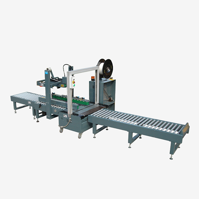 Automatic Carton Box Sealing Strapping Packaging Equipment XFK-1D