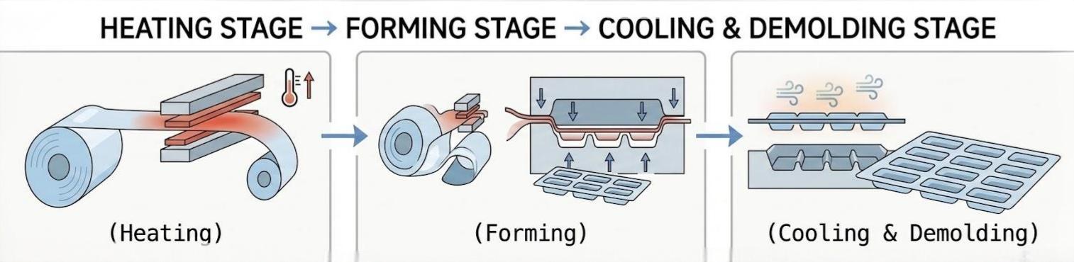 the process of thermoforming packaging