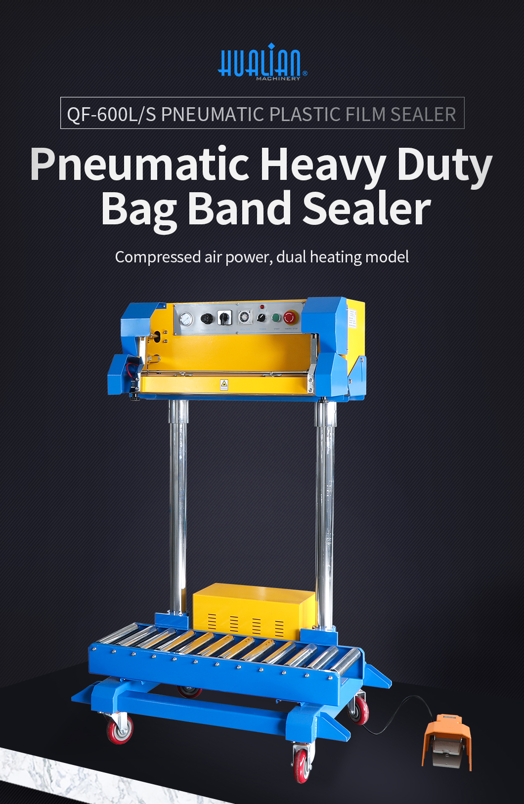 QF-600L-S Heavy Duty Bag Band Sealer