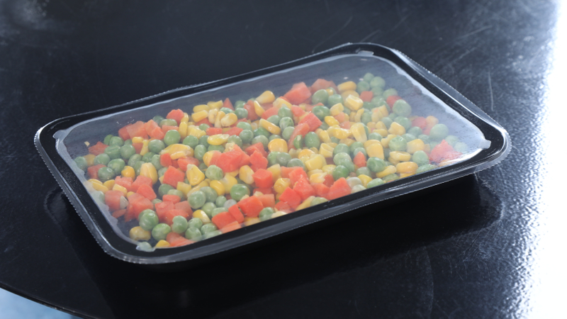 Map tray sealing machine for food 