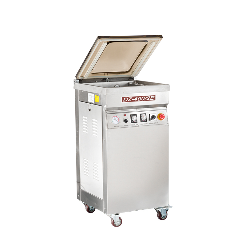 Single chamber vacuum packaging machine