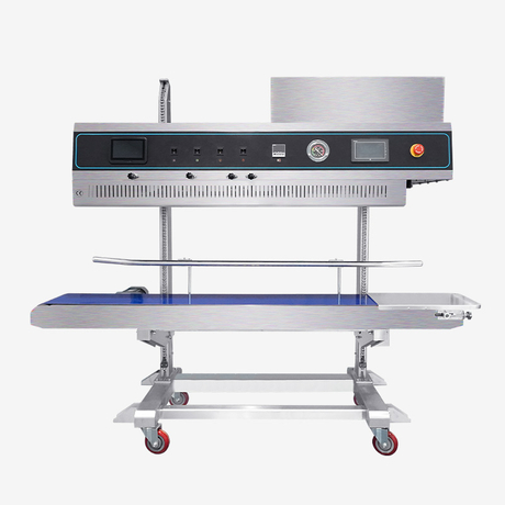 HUALIAN Integrated Suction And Inflation Continuous Vertical Band Sealer With Ink-jet Printer FRP-1120LH 