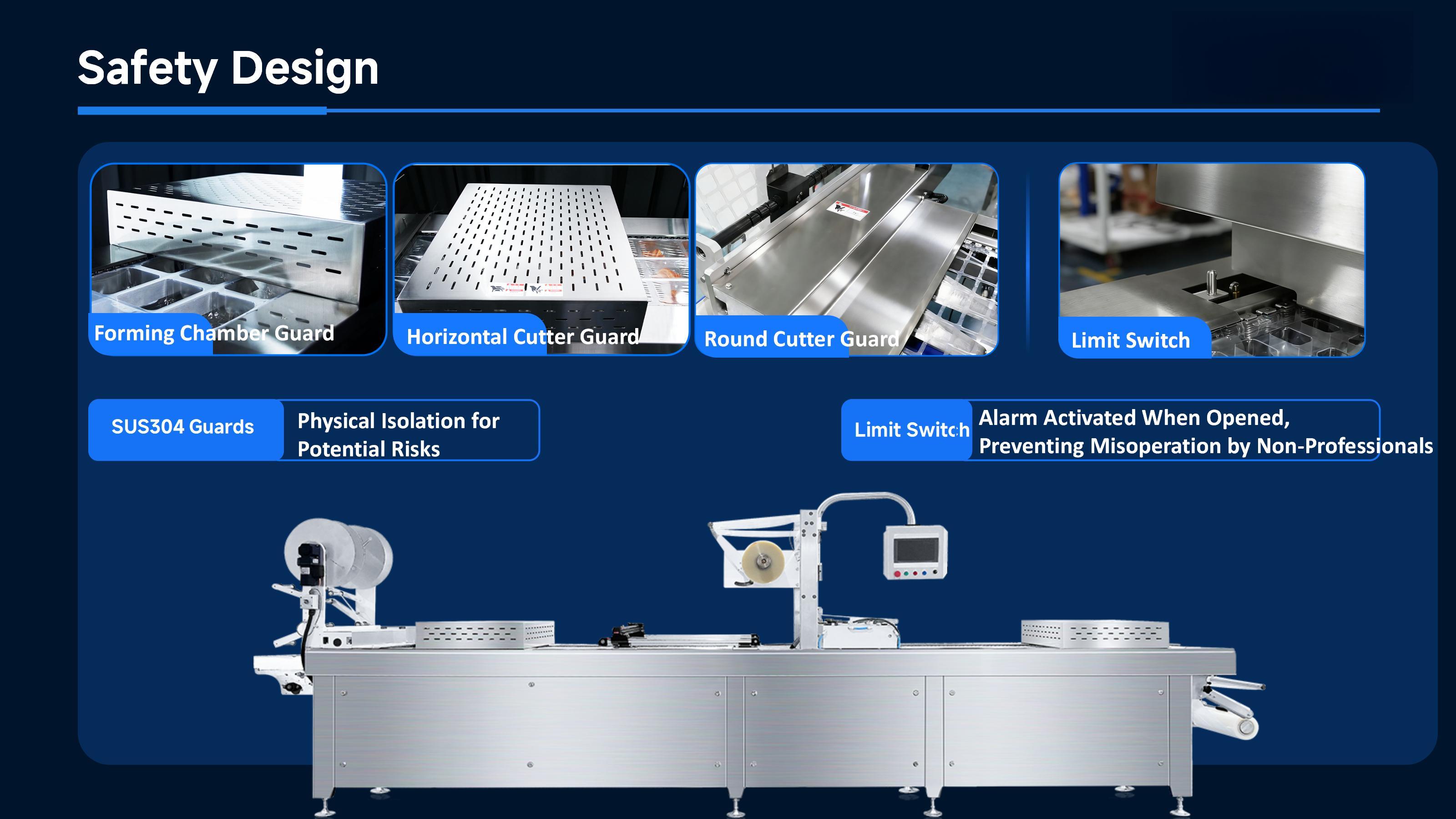 rollstock thermoforming vacuum packaging machine