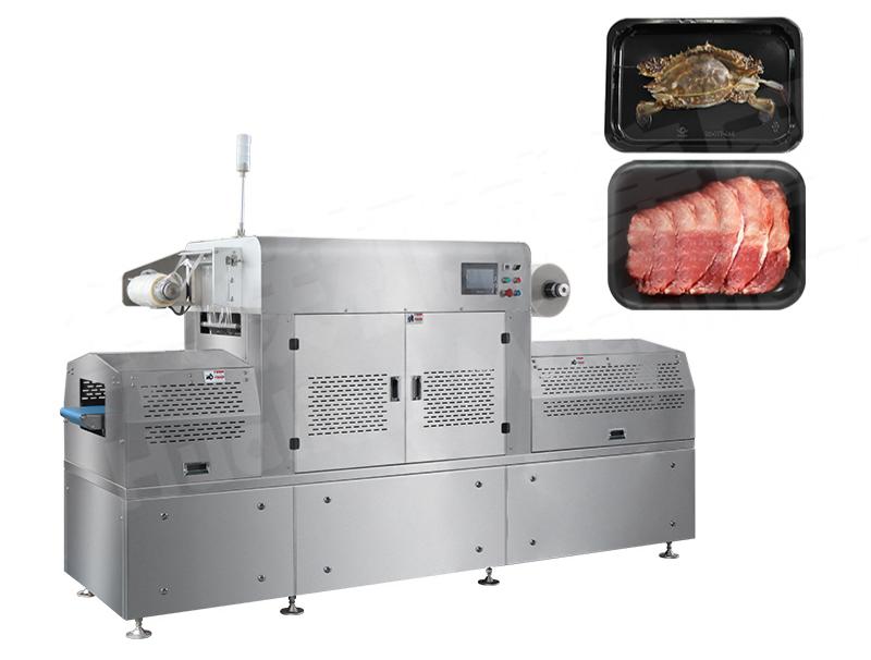 linear tray vacuum packaging machine