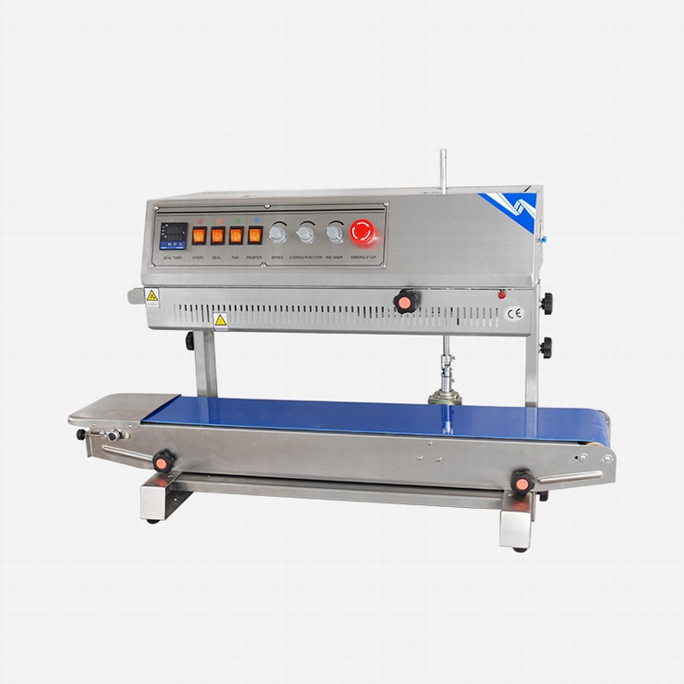 Food Vertical Continuous Band Sealer Machine with Video FRM-810II