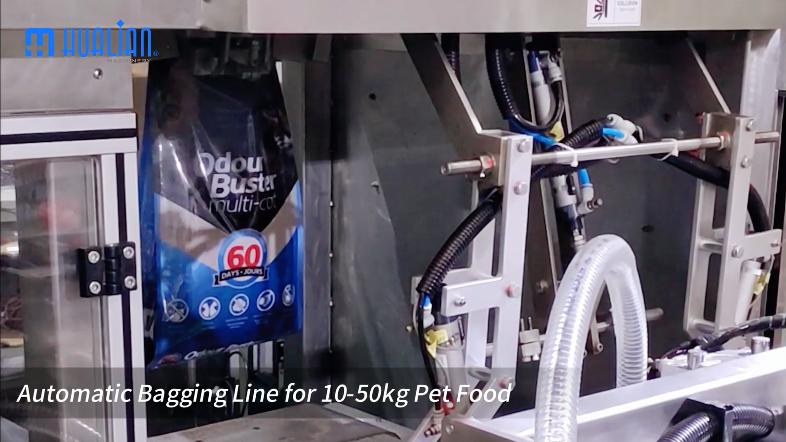 Packaging line for pet food