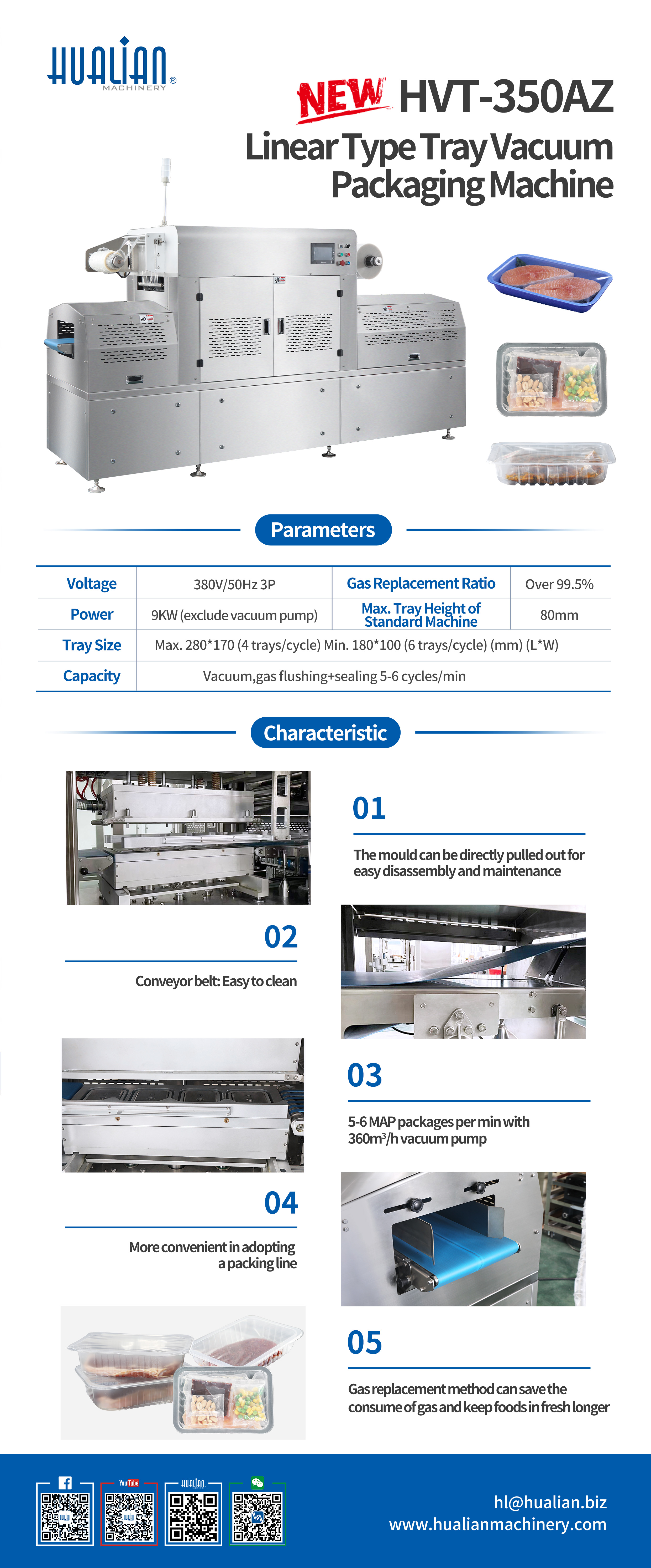 Hualian Tray Vacuum Packaging Machine