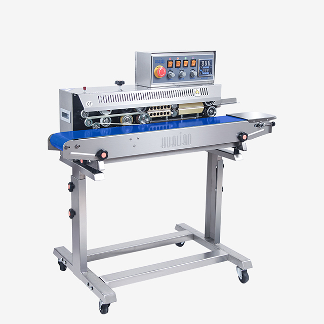 Heat Continuous Band Sealing Machine For Plastic Bags FRM-980III