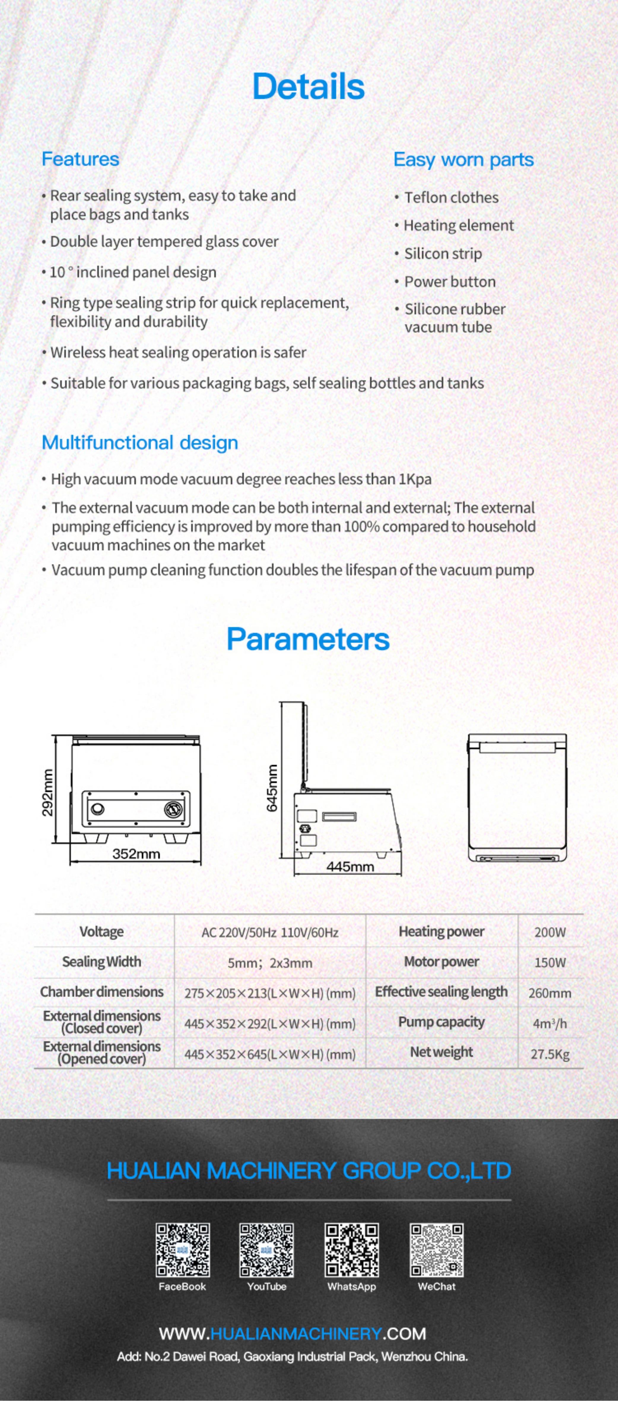 vacuum packaging machine 