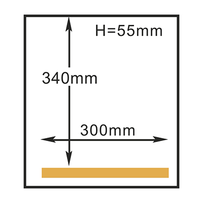 HVC-300T/1A Hualian Vacuum sealer chamber size