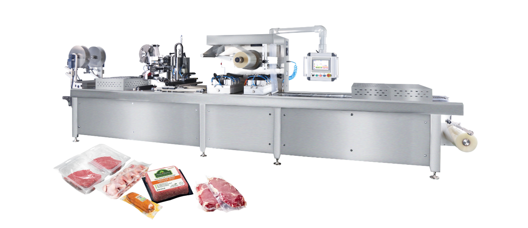 Continuous Vacuum Thermoforming packing machine