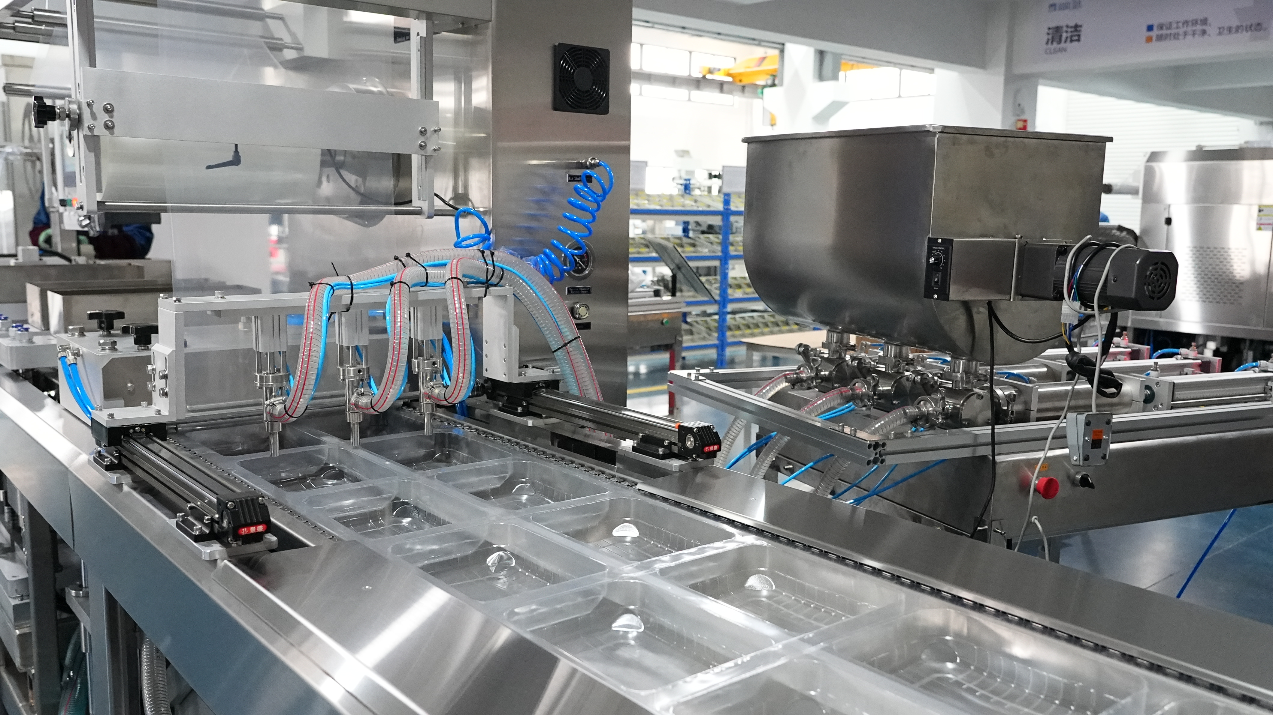 Rigid film MAP thermoforming vacuum packaging machine