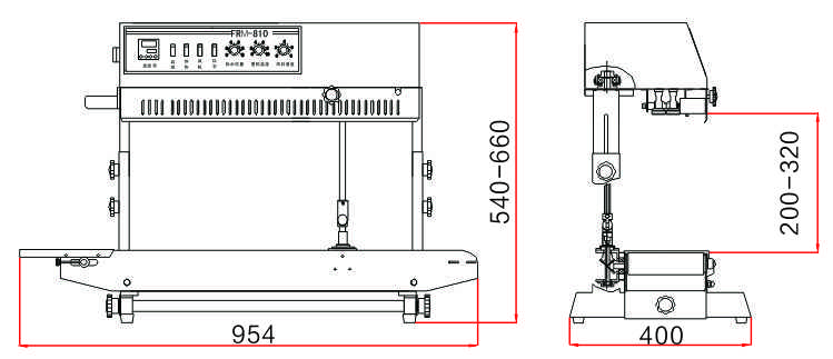 Food Vertical Continuous Band Sealer Machine with Video FRM-810II from  China Factory - Hualian Machinery Group