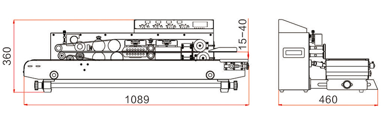 FRM-1010I Hualian band sealer size