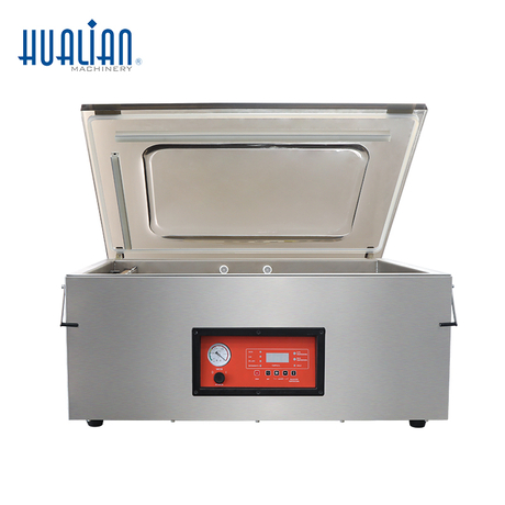 Hualian Large Chamber Kitchen Meat Vegetable Sausage Vacuum Sealing Packaging Machine DZQ-900T 