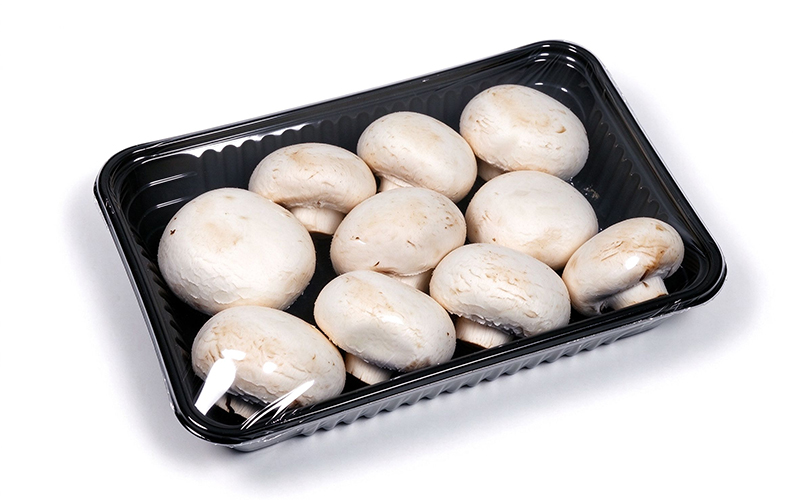 Food tray wrapping